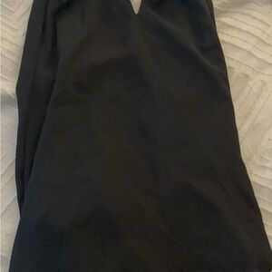 Black halter neck top